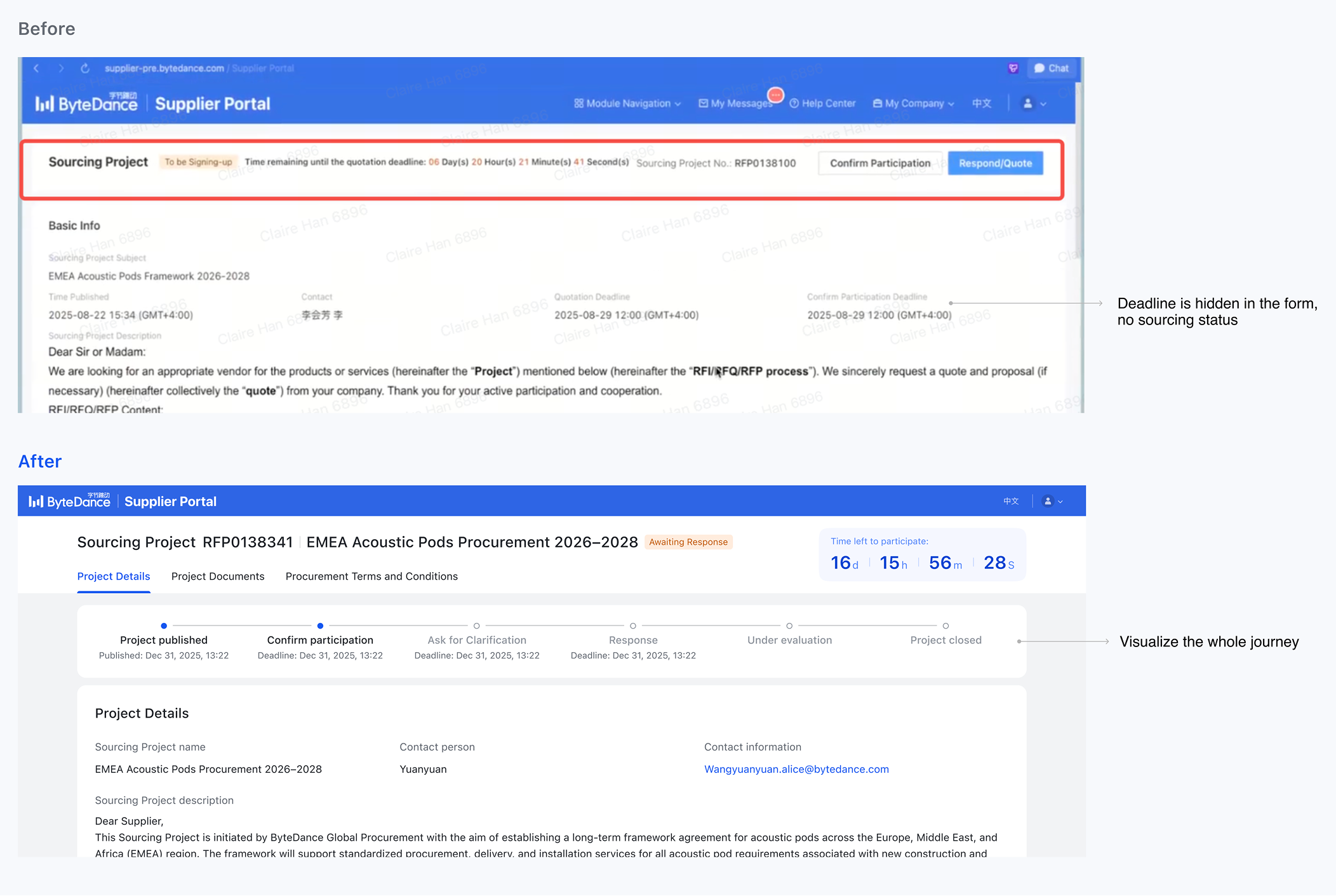 Track progress and deadlines